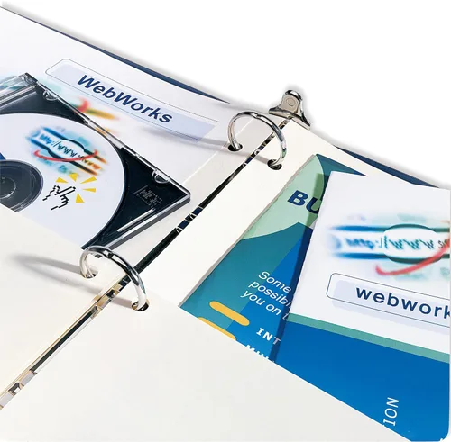Vista 6 de Avery Divisores de doble bolsillo sin pestañas para carpetas de 3 anillas, Manila, paquete de 5 separadores (03075)
