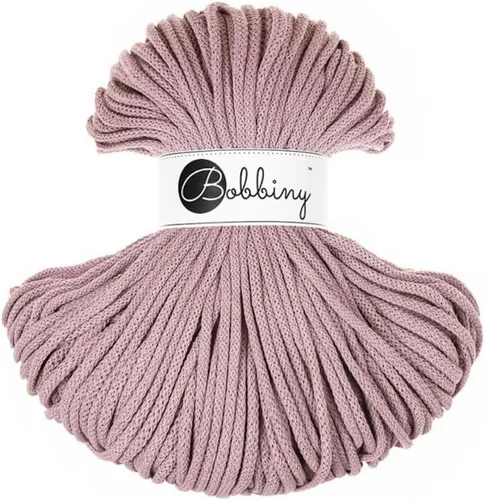 Vista 7 de Bobbiny Cordón trenzado de macramé prémium de 0.197 in (rubor), 108 yardas/330 pies (100% algodón reciclado)
