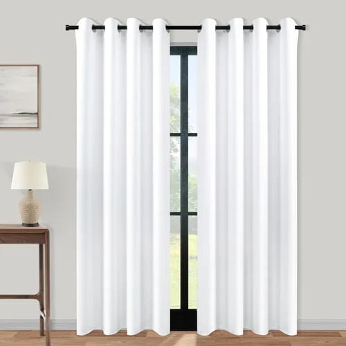 Vista 143 de KOUFALL Cortinas Doradas de Lujo Opacas para Sala de Estar, Elegantes Modernas Cortinas para Sala de 84 Pulgadas de Largo 2025