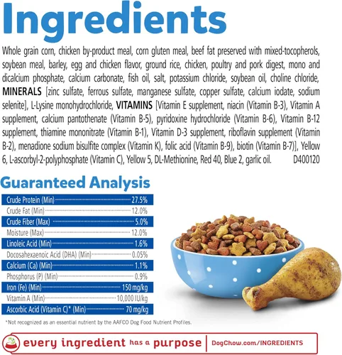 Vista 7 de Purina Puppy Chow Alimento seco para cachorros con alto contenido de proteínas completo con pollo real 4 bolsas de 44 libras