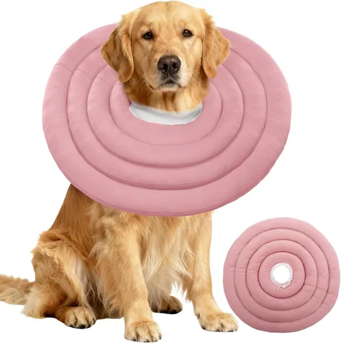 Vista 13 de IDOMIK Collar de recuperación para perro, cono suave impermeable para perro después de la cirugía, cómodo collar isabelino protector alternativo