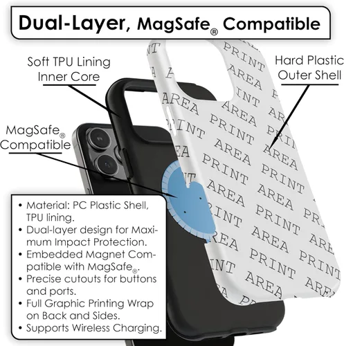 Vista 4 de Funda de teléfono de doble capa para Apple iPhone 12, impresión vintage de radio 2, carcasa exterior resistente con forro de TPU suave, máxima