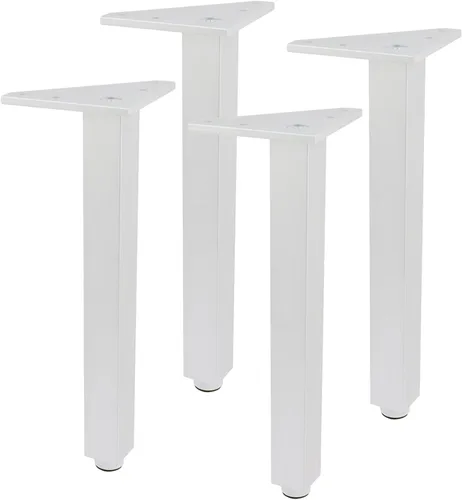 Vista 11 de Geesatis Patas de mesa ajustables resistentes de 2.4 pulgadas, juego de 4, capacidad de 1000 libras, patas de muebles de aleación de aluminio