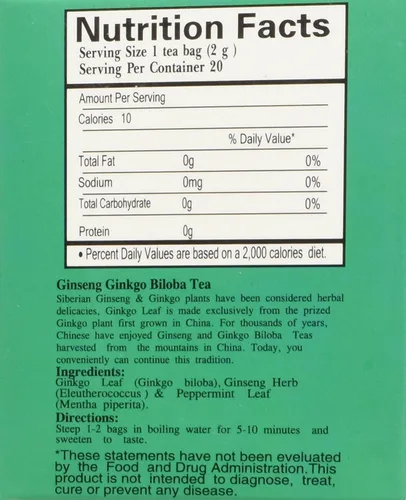 Vista 2 de Royal King - Ginseng Ginkgo Biloba Extracto Oral Líquido, 0.3 fl oz x 30 botellas