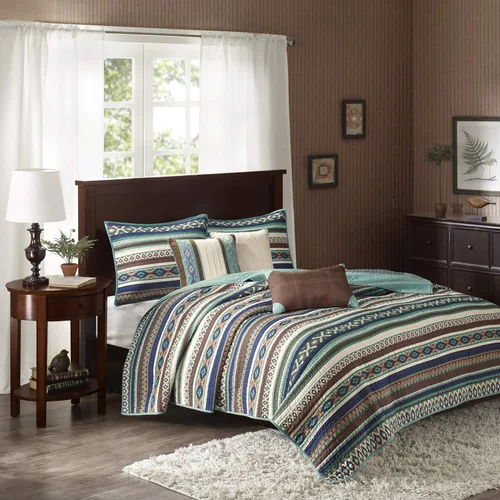 Vista 8 de Madison Park - Colcha transpirable para todas las temporadas, ropa de cama ligera, fundas de almohada, almohada decorativa
