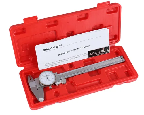 Accusize Industrial Tools Calibre de esfera de precisión de 0-6 pulgadas por 0.001 pulgadas, acero inoxidable, en caja ajustada, P920-S216