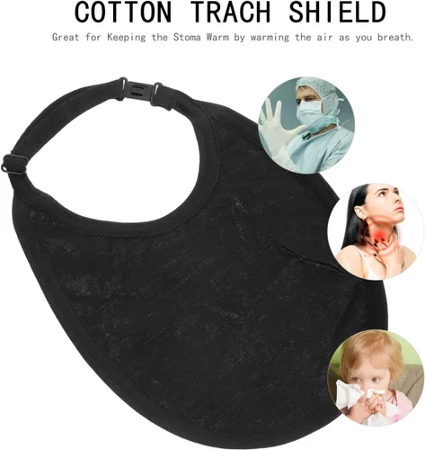 Vista 9 de EXCEART 2 unids cuello traqueotomía cubierta transpirable traqueostomía cuello estoma protector protector protector de polvo cubierta escudo