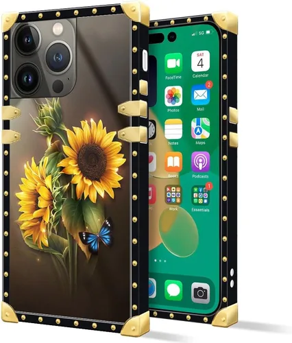 Vista 8 de DAIZAG Funda compatible con iPhone 14 Pro Max, funda de Angel Wings Girl para iPhone 14 Pro Max, decoración de metal de TPU suave a prueba de golpes