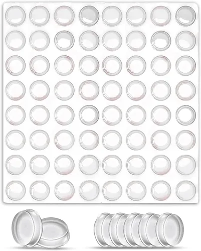 Parachoques para puerta de gabinete, 128 piezas para amortiguación de sonido y protección de superficies. Parachoques de gabinete transparentes,