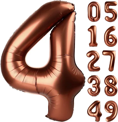 Vista 289 de Globos con números con estampado de vaca, globos de 40 pulgadas del número 0-9 (cero-nueve), globo de vaca para suministros de fiesta de cumpleaños