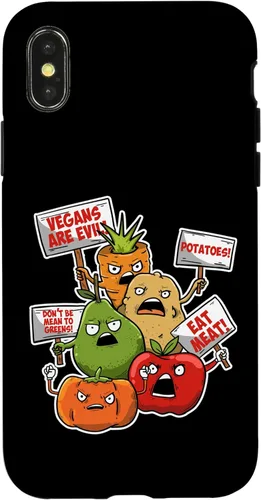 Vista 5 de iPhone 16 Veggie Protest Funny Sayings Vegetable Puns Vegan Jokes Gift Case