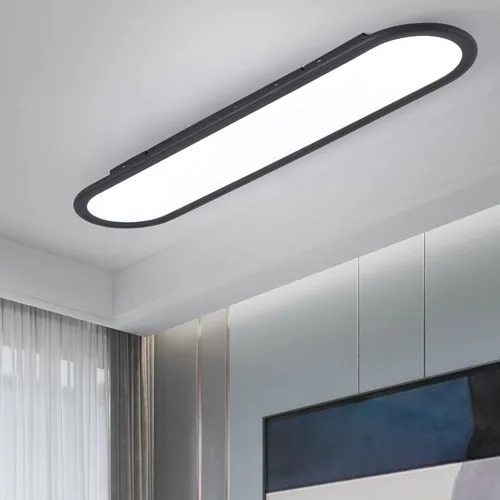 Vista 15 de Ganeed Lámpara de techo LED regulable de 39.4 pulgadas, lámparas de techo largas de alto brillo, 3000-6000 K seleccionables, moderna, ultrafina