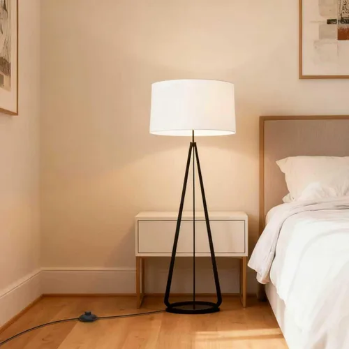 Vista 6 de Interruptor de pie de extensión de encendido/apagado de 1.8m/6 pies, interruptor en el medio del cable, enchufe polarizado de 2 puntas y enchufe