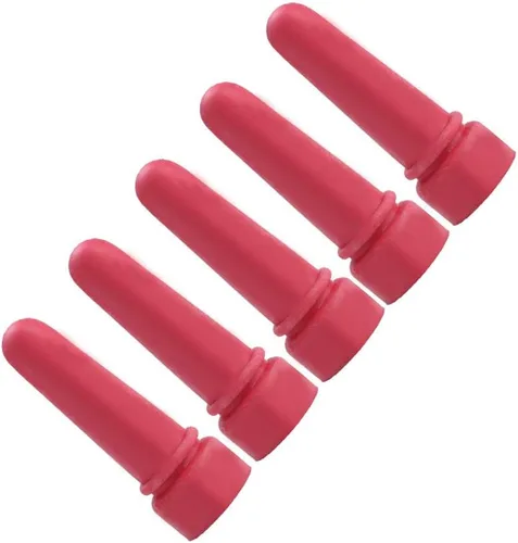 Vista 3 de Bebida de leche de ternero, 5 piezas de suministros de alimentación de animales de vaca pequeña pezón de leche de ternero 2.7 in de longitud de goma