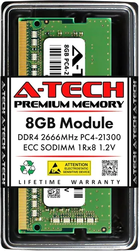 Vista 5 de A-Tech Reemplazo de 1 GB RAM para Synology DDR2-800-1GB DDR2 800 MHz PC2-6400 SODIMM Memoria no ECC sin búfer compatible con RS2211RP+, RS2211+
