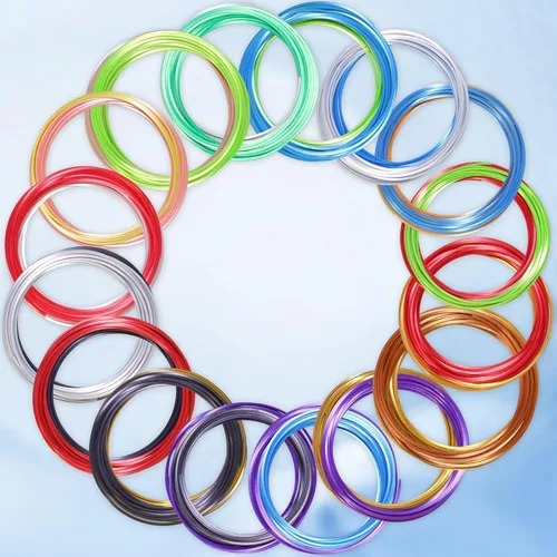 Vista 3 de MIKA3D 2 Envases de muestra de recambio de filamento de seda PLA de dos colores en 1, 16 sedas diferentes de seda PLA de dos colores, cada una de 4