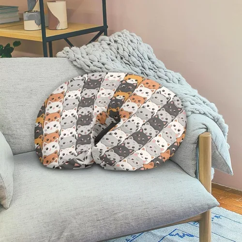 Vista 5 de Linda funda de almohada de lactancia con forma de U para bebés y niñas, fundas de lactancia suaves para almohadas de lactancia materna, se adapta a