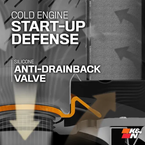 Vista 6 de K&N Engineering - Filtro de aceite de alto rendimiento para Harley Davidson, color negro