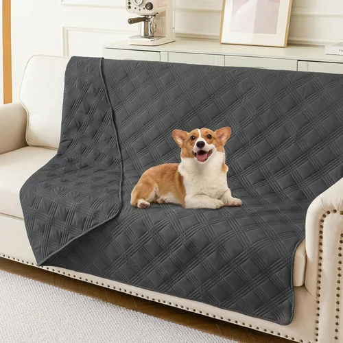 Vista 37 de hyha - Manta impermeable para cama de perro, mantas suaves para mascotas, funda impermeable para sofá para perros, fundas reversibles lavables