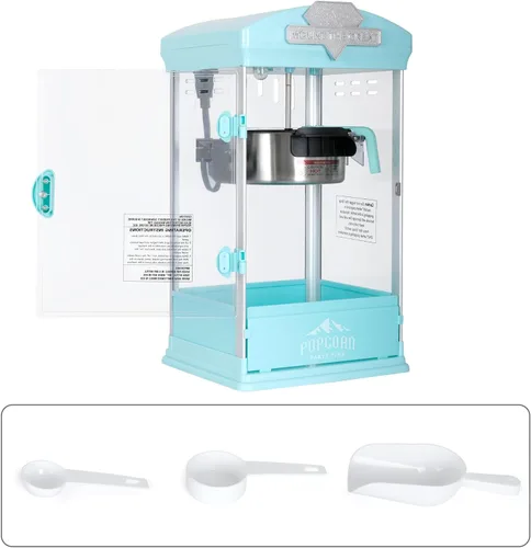 Vista 6 de Portable Popcorn Maker Machine with 8 Ounce Kettle, Commercial Popcorn Popper with Measuring Spoon & Measuring Cup for Parties, Events, Home Theater