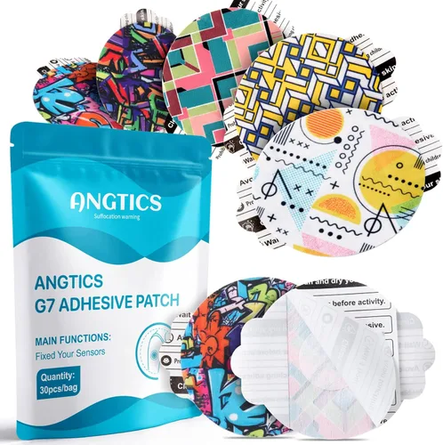 Vista 17 de ANGTICS 30 Piezas de Parches Sobre Dexcom G7 Impermeables, Parches Adhesivos de Otoño Compatibles con Dexcom G7, Sobreparche Stelo Respirable