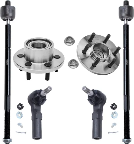 Vista 391 de Detroit Axle - Kit de cubos de rodamiento de rueda delantera de 6 piezas para Dodge Dart 2013-2016, Chrysler 200 2015-2017, 2 cojinetes de rueda