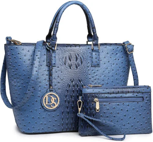 Vista 7 de Dasein Women Satchel Purse Handbag Shoulder Bag Work Tote Bag with Matching Clutch