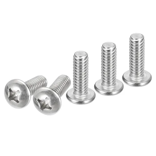 Vista 17 de DTGN Tornillos de máquina de cabeza plana 1/4-20x1, 25 piezas de acero inoxidable 304, Phillips Drive, rosca completa UNC, acabado brillante, kit