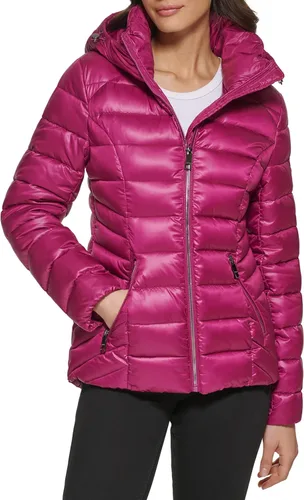 GUESS Chaqueta acolchada de peso medio para mujer