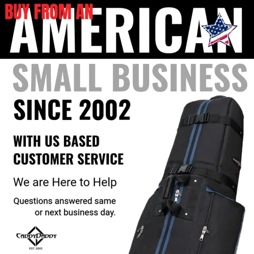 Vista 6 de CADDYDADDY Constrictor Golf Travel Bag Cover w/Thick Dense Foam Padded Top