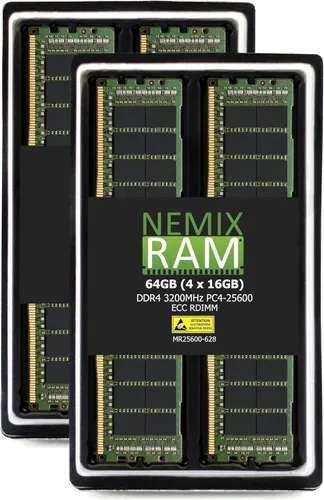 Vista 14 de NEMIX RAM 16 GB (1 x 16 GB) DDR4 3200 MHZ PC4-25600 2Rx4 ECC RDIMM compatible con la placa base GIGABYTE MC62-G40 MC62-G41
