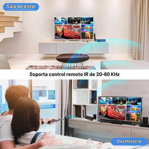Vista 7 de Transmisor y receptor HDMI inalámbricos, kit extensor HDMI inalámbrico de 820.2 ft con salida de bucle, 2.4/5.8 GHz 1080P Full HD para transmisión