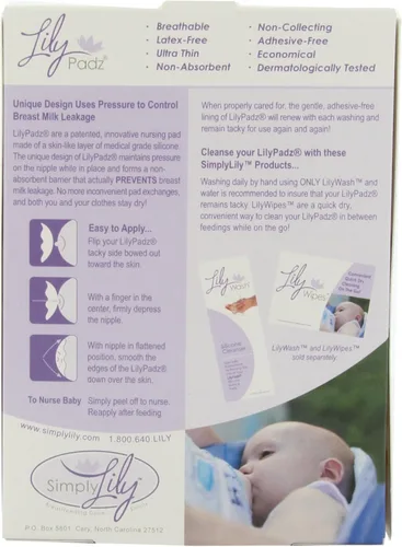 Vista 2 de Almohadillas de lactancia reutilizables de silicona tamaño regular de un solo par