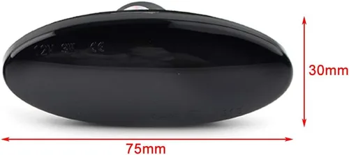 Vista 6 de GZYF Indicadores de señal de giro secuenciales automáticos para automóvil, luz de marcador lateral para Nissan Cube, Juke, Leaf, Micra K12/K13, Note