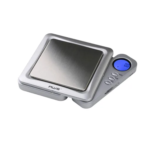 Vista 9 de Báscula digital de bolsillo con pantalla retráctil, escala digital mide 3.53 oz x 0.00 oz (negro), BL-100-BLK - AMERICAN WEIGH SCALES