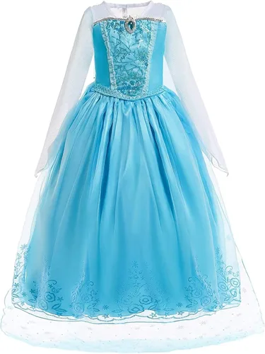 Vista 4 de Romys Collection Ice Queen - Disfraz de princesa para niñas pequeñas