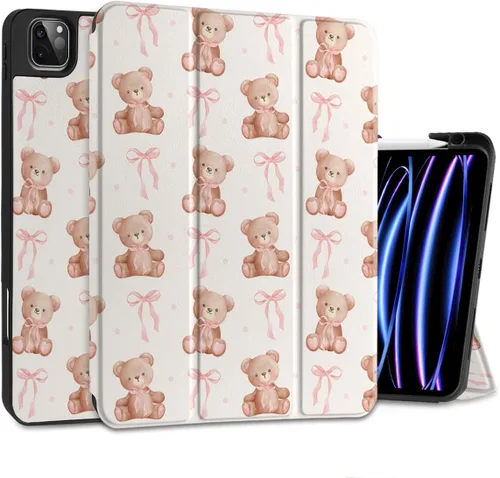 Vista 30 de DONGKE Funda protectora delgada para iPad Pro 2022/2021/2020/2018 de 11 pulgadas de generación 4/3/2/1 - Funda protectora delgada - Soporte