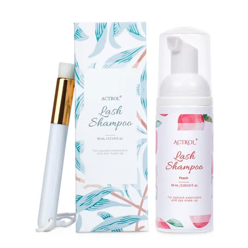Vista 11 de Limpiador de extensiones de pestañas Aloe 1L Natural Lash Extension Shampoo Professional Eyelid Foaming Cleanser Parabenos & Sulfate Free