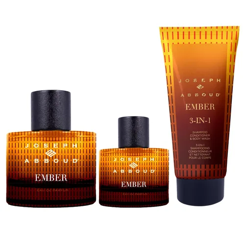 Vista 2 de Joseph Abboud Ember Eau de Parfum - Set de regalo de 3 piezas, 3.4 fl. oz. para hombre