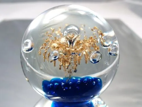M Design Art Handcraft Glass Art Crystal Bubble Ball Handmade Art Glass Paperweight
