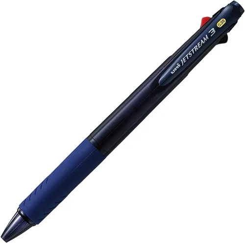 Vista 12 de Uni Bolígrafo Jetstream 3 colores negro, rojo, azul 0.38mm, rosa bebé (SXE340038.68)
