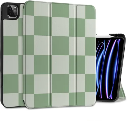 Vista 25 de MEEgoodo para iPad Pro M2 12.9 Funda 6ª/5ª/4ª/3ª Generación 2022 2021 2020 2018 con Soporte para Lápiz, Funda para Tablet con Parte Trasera de TPU