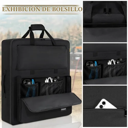 Vista 5 de Bolsa de panel solar compatible con 2 paneles Jackery SolarSaga 100W 100X