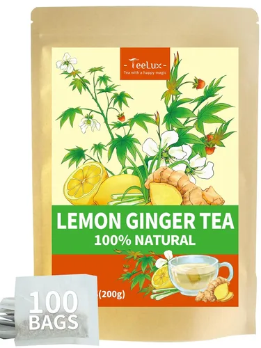 Vista 65 de TeeLux Bolsas de té de cebada, té de cebada tostada pura, sin cafeína, sin azúcar, sabor a nuez, 0.07 oz x 50 bolsas