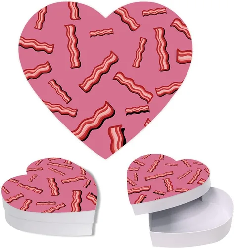 Vista 15 de Andaz Press Caja en forma de corazón para el día de San Valentín con tapa, cupcakes reutilizable en forma de corazón, caja de San Valentín para mini