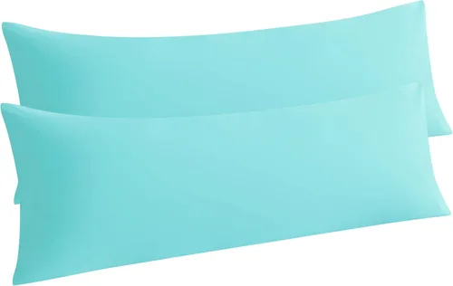 Vista 56 de NTBAY Juego de 2 fundas de almohada corporales, paquete de 2 fundas de almohada de microfibra cepillada de 20 x 54 pulgadas, suaves, resistentes a