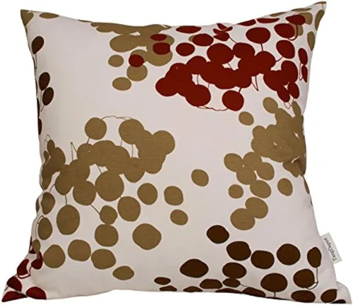 Vista 30 de TangDepot - Fundas de almohada decorativas 100% de algodón con estampado floral, fundas de almohada hechas a mano - (12 x 12 pulgadas, Negro Claro)