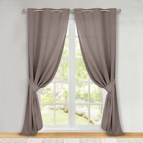 Vista 76 de Superior Cortinas Opacas, Oscurecimiento de Habitación, Dormitorio, Cortinas, Cocina, Acentos de Ventana de Sala de Estar, Bloqueo Solar, Térmicas