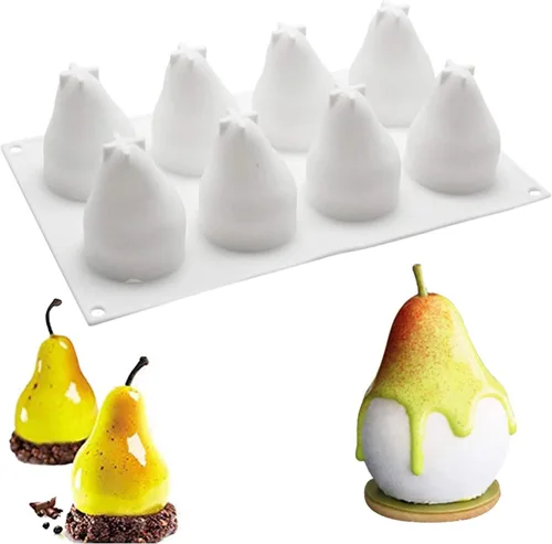 Vista 9 de OCPO KITCHEN Moldes de silicona con forma de corazón 3D para hornear pasteles de mousse, molde de silicona 3D para dulces, pastelería, chocolate