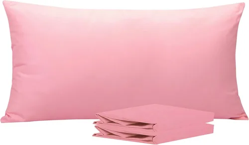 Vista 58 de NTBAY Juego de fundas de almohada estándar, paquete de 2 fundas de almohada de microfibra cepillada de 20 x 26 pulgadas, suaves, sin arrugas